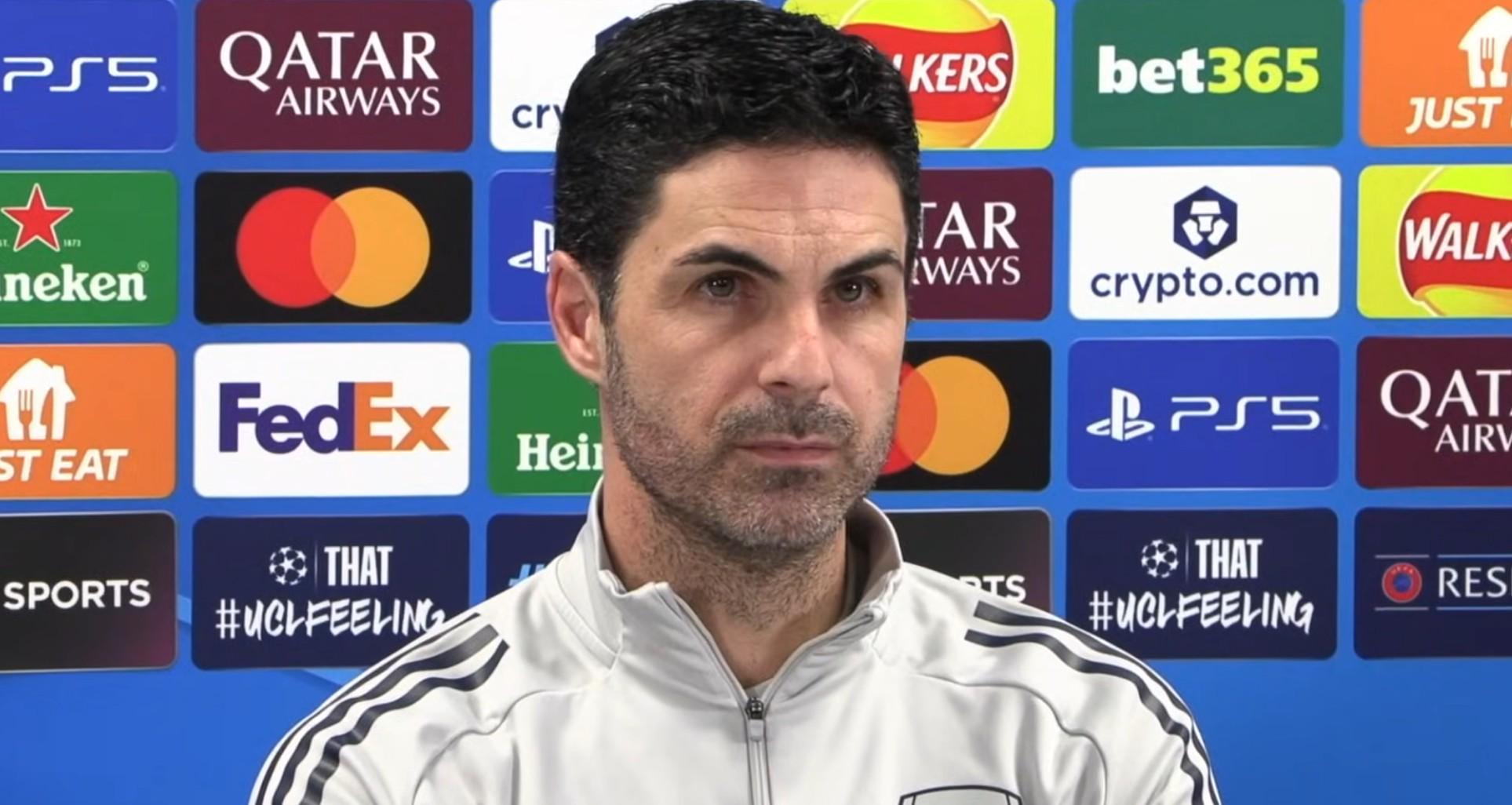 阿尔特塔：萨利巴和廷贝尔有些小伤在身，他们无法出战凯拉特